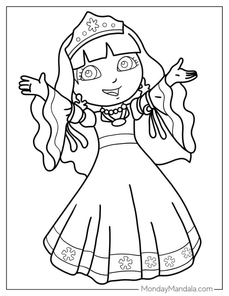 36 Dora The Explorer Coloring Pages Free PDF Printables  36 Dora The Explorer Coloring Pages Free PDF Printables