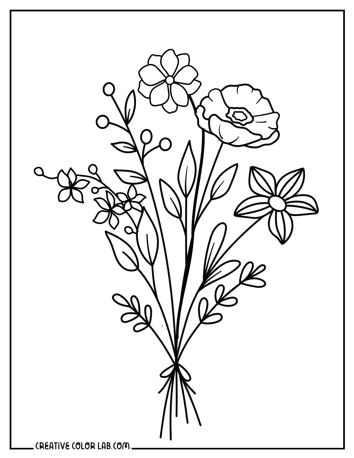 printable flowers to color printable flowers to color