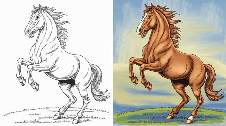 40 Free Printable Horse Coloring Pages