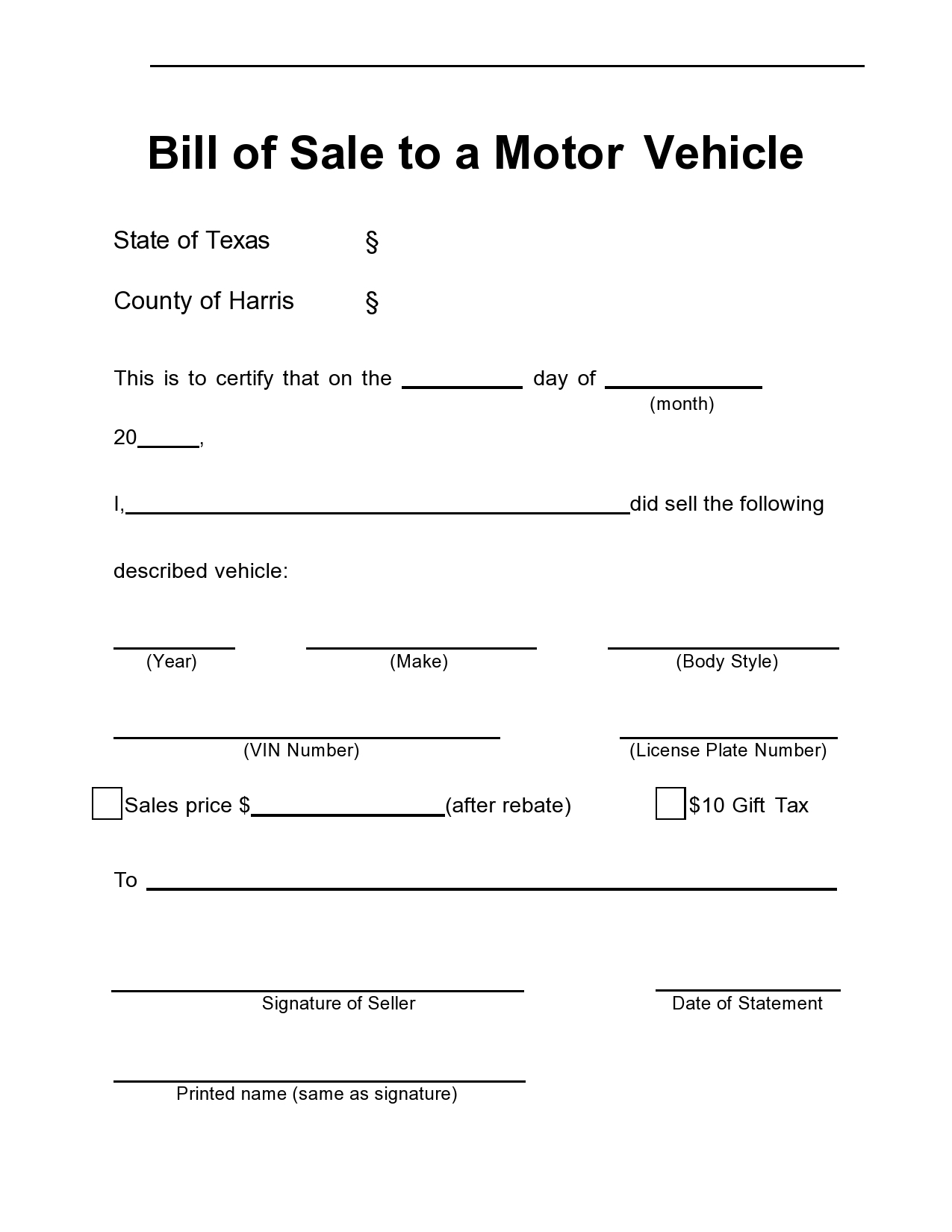 40 Printable Bill Of Sale For A Car Samples Word PDF  40 Printable Bill Of Sale For A Car Samples Word PDF