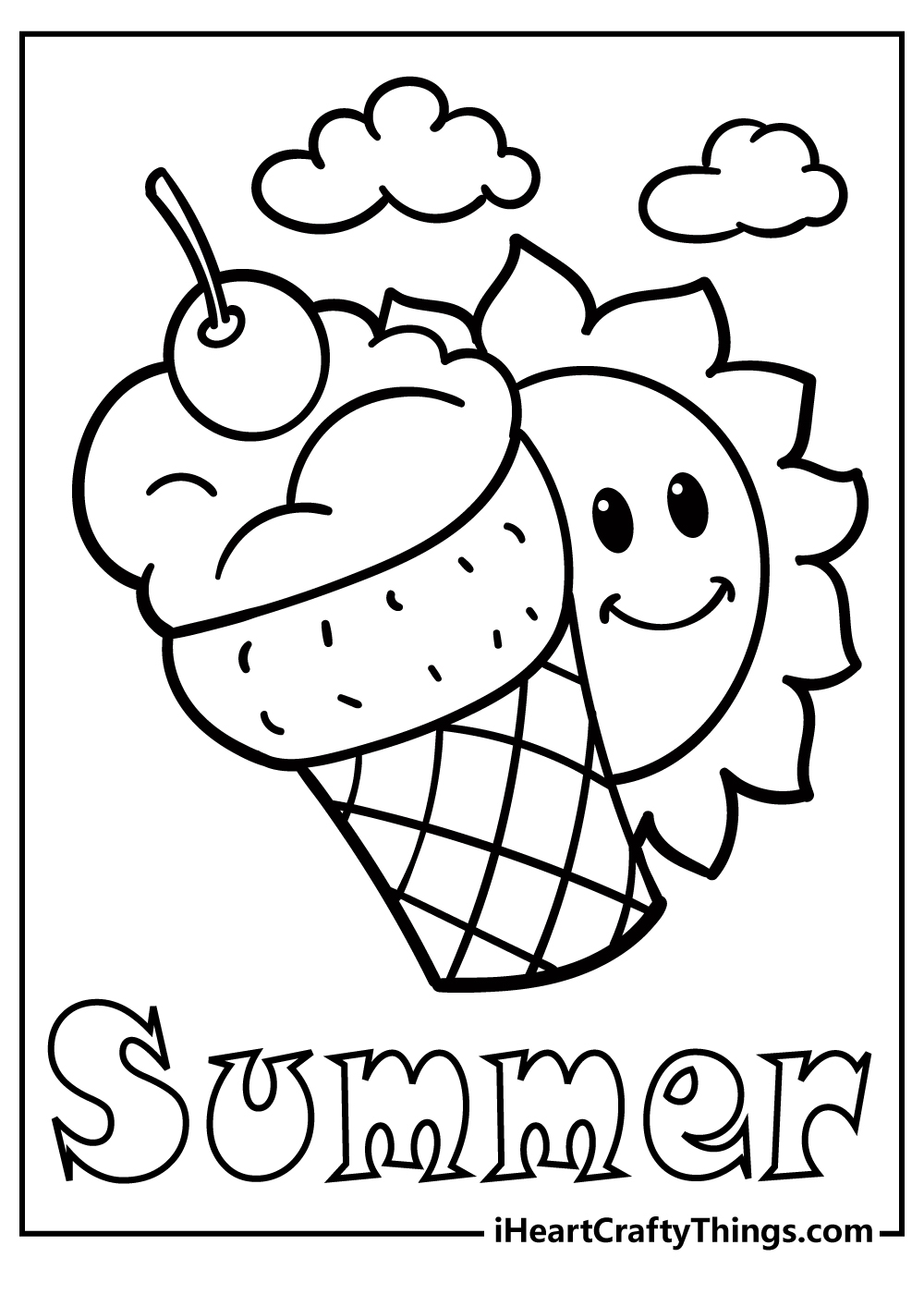 45 Summer Coloring Pages Free To Print Detailed PDF Sheets  45 Summer Coloring Pages Free To Print Detailed PDF Sheets