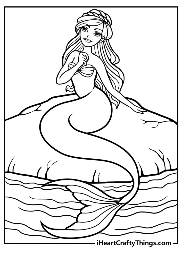 mermaid printables coloring mermaid printables coloring