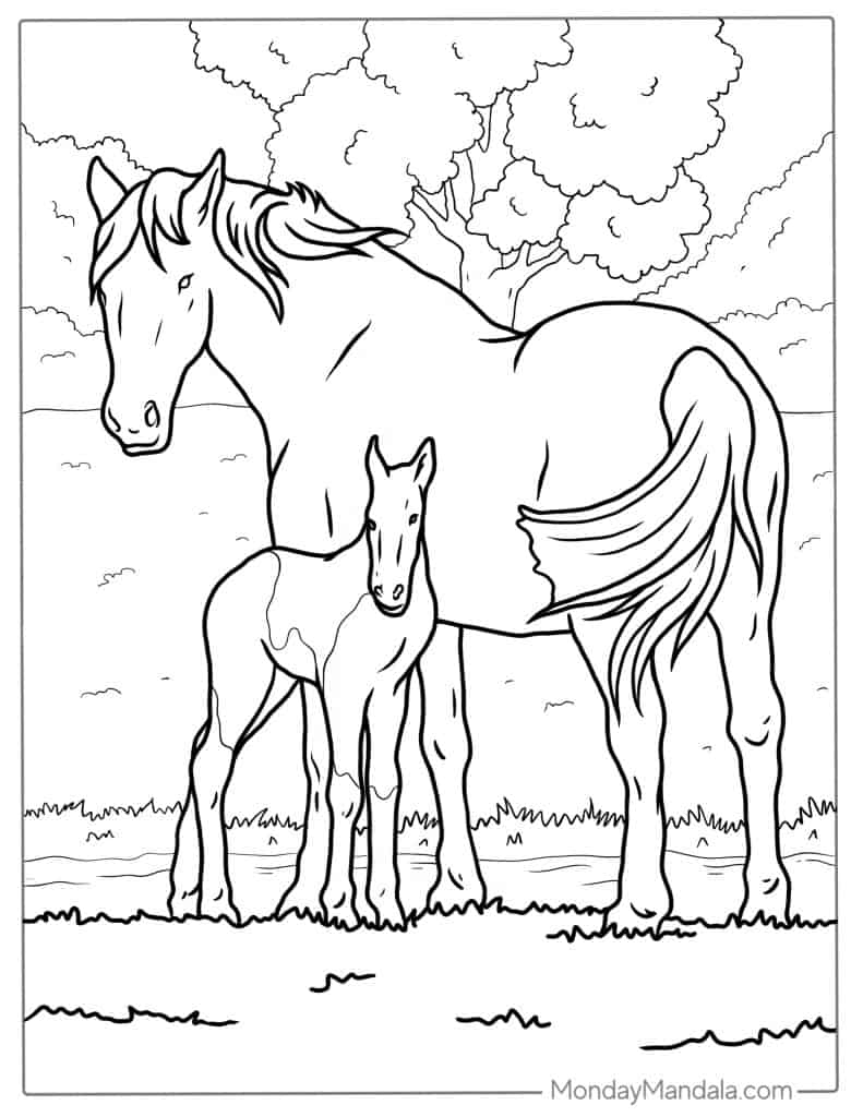 51 Horse Coloring Pages Free PDF Printables  51 Horse Coloring Pages Free PDF Printables