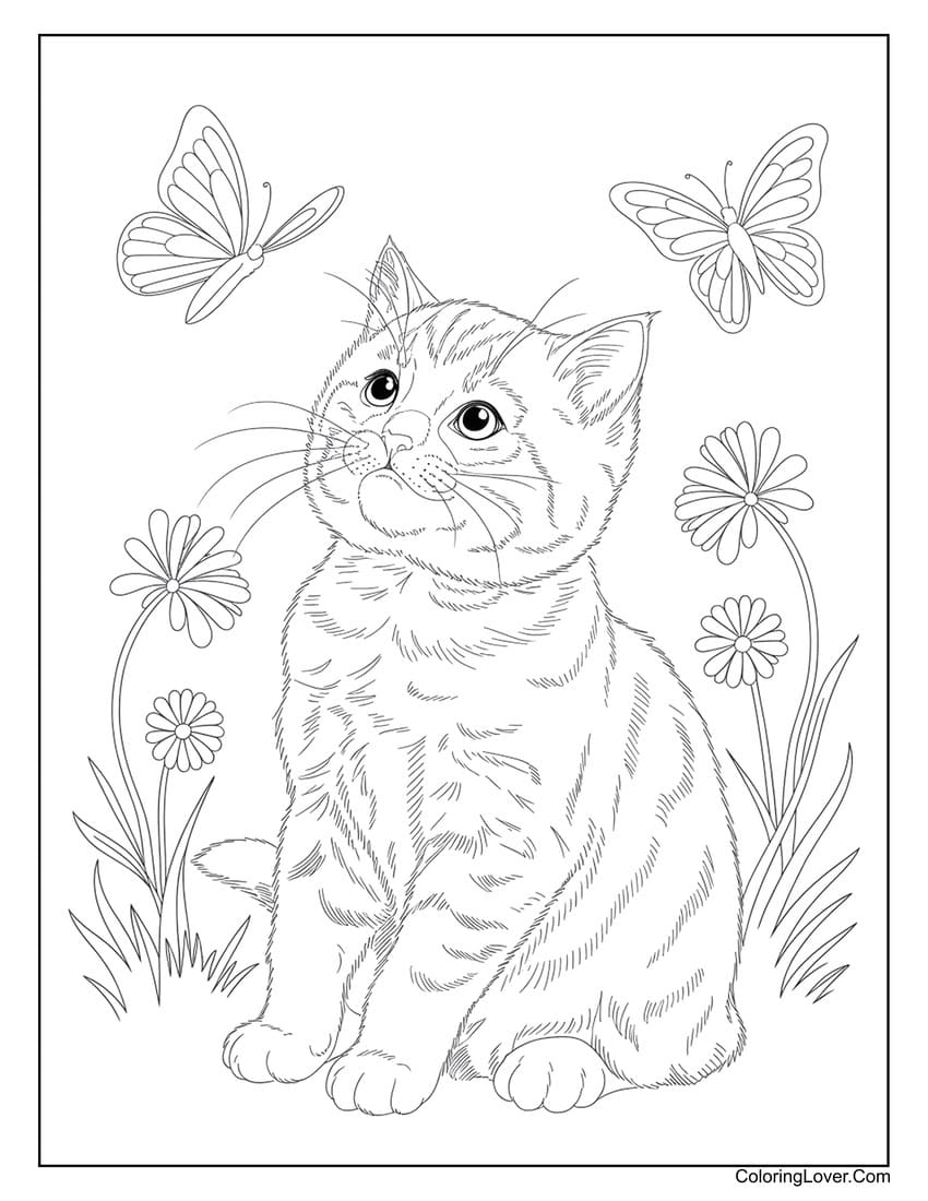 printable cat colouring pages printable cat colouring pages