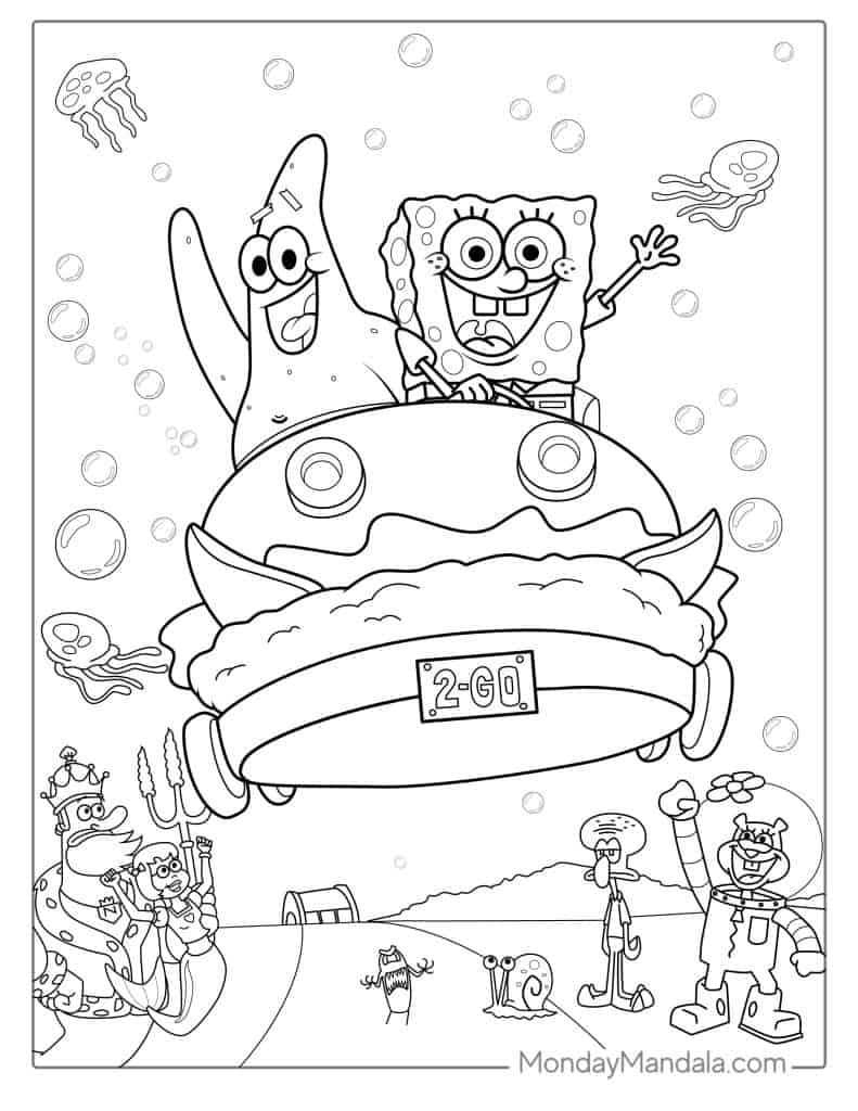 58 SpongeBob Coloring Pages Free PDF Printables  58 SpongeBob Coloring Pages Free PDF Printables