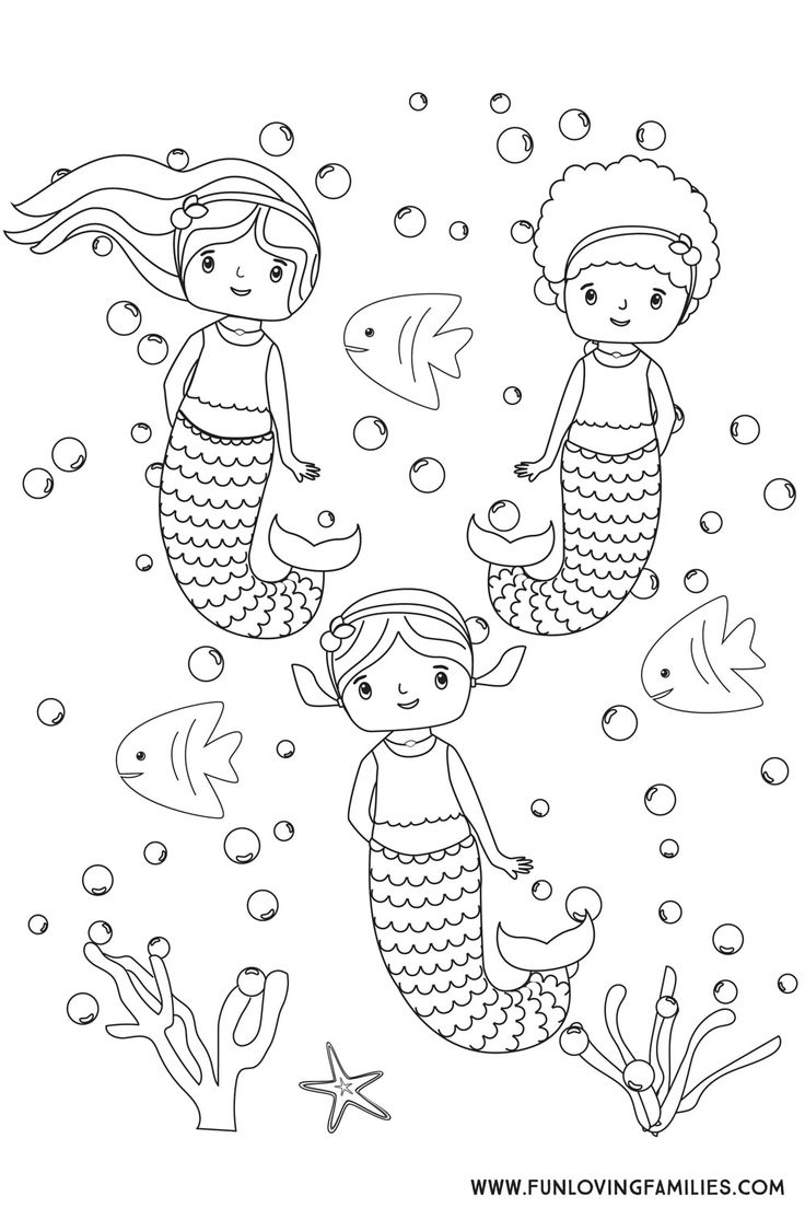6 Cute Mermaid Coloring Pages For Kids Free Printables Fun Loving Families 6 Cute Mermaid Coloring Pages For Kids Free Printables Fun Loving Families