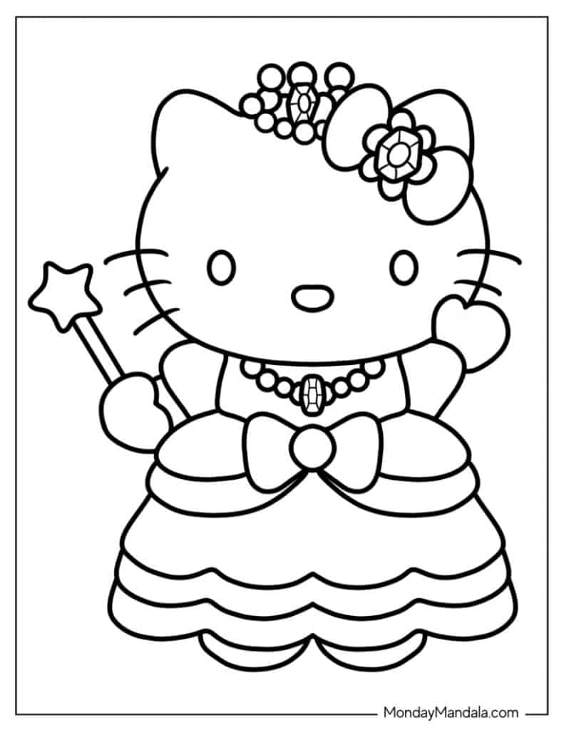 68 Hello Kitty Coloring Pages Free PDF Printables  68 Hello Kitty Coloring Pages Free PDF Printables