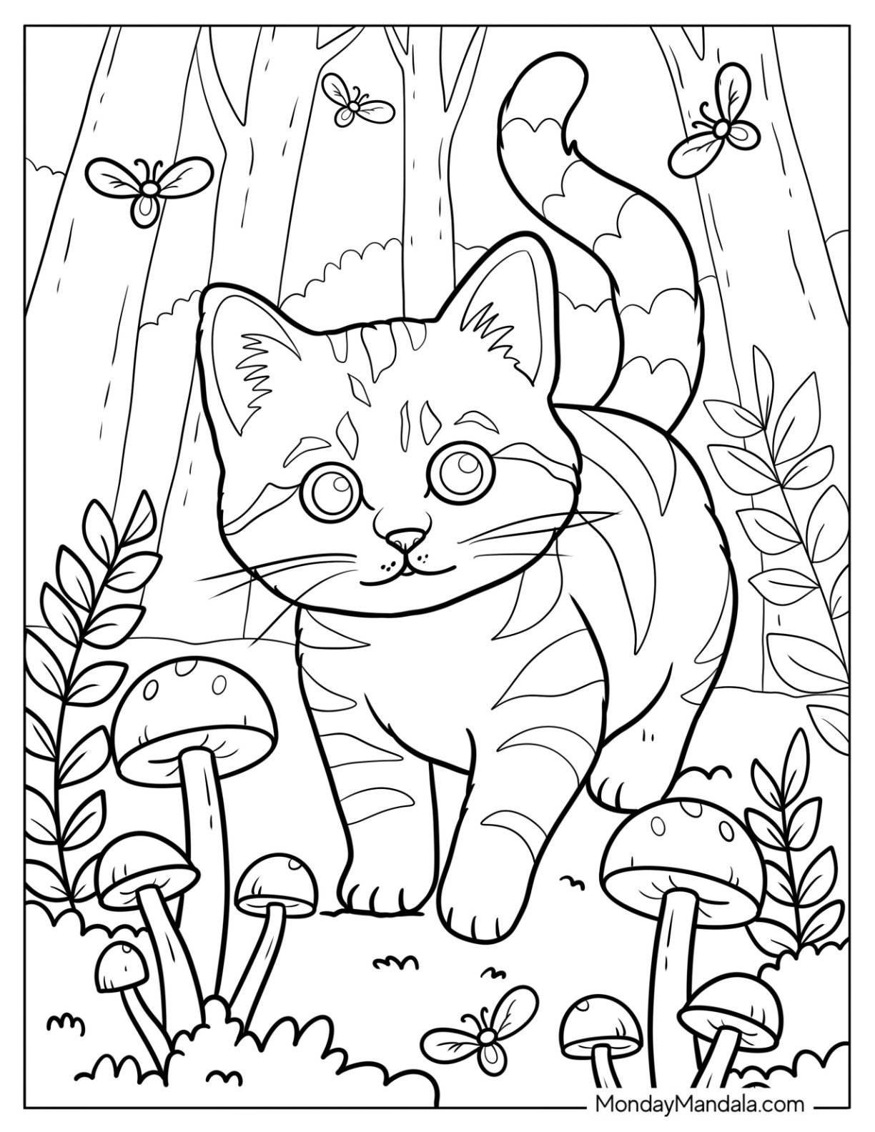 69 Cat Coloring Pages Free PDF Printables  69 Cat Coloring Pages Free PDF Printables
