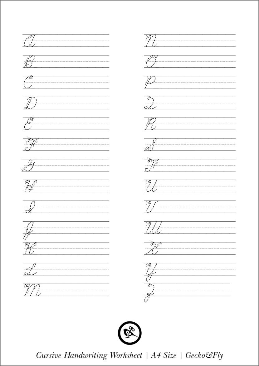 free printable cursive handwriting sheets free printable cursive handwriting sheets