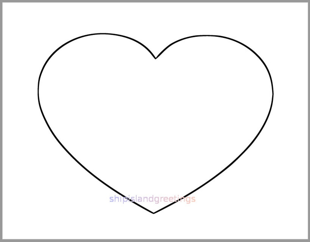 8 5 Inch Heart Printable Template extra Large Heart Cutout valentines Day diy Valentines kid Crafts classroom Valentine printable Heart Etsy 8 5 Inch Heart Printable Template extra Large Heart Cutout valentines Day diy Valentines kid Crafts classroom Valentine printable Heart Etsy