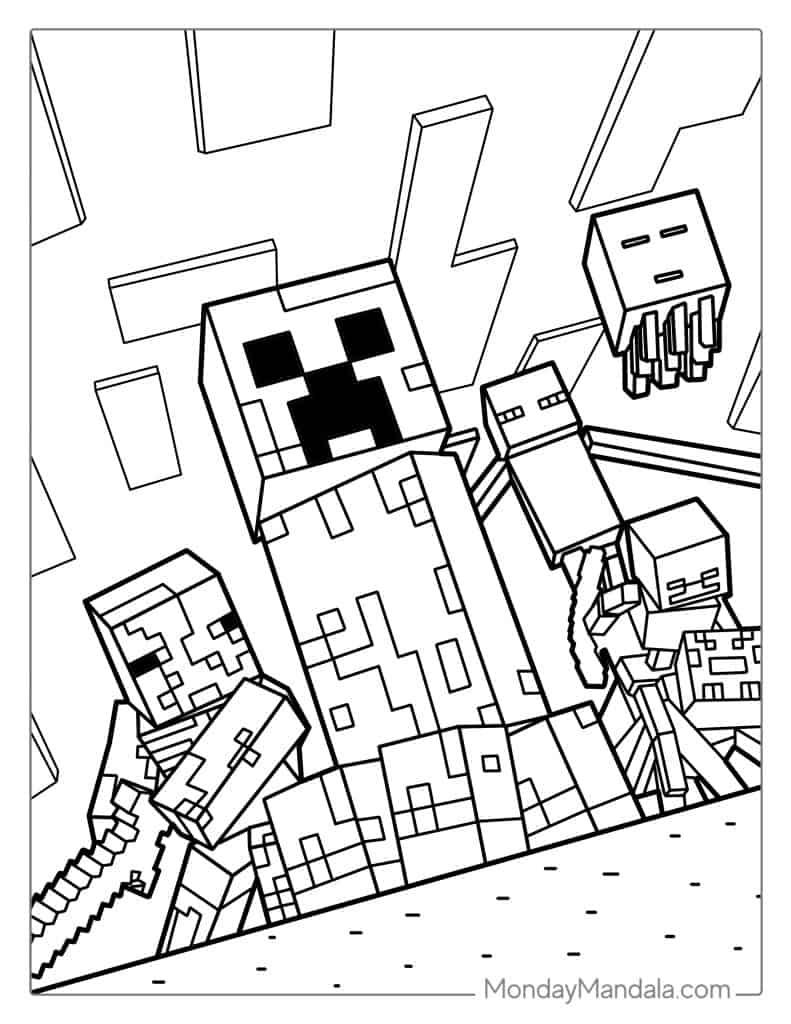 88 Minecraft Coloring Pages Free PDF Printables  88 Minecraft Coloring Pages Free PDF Printables