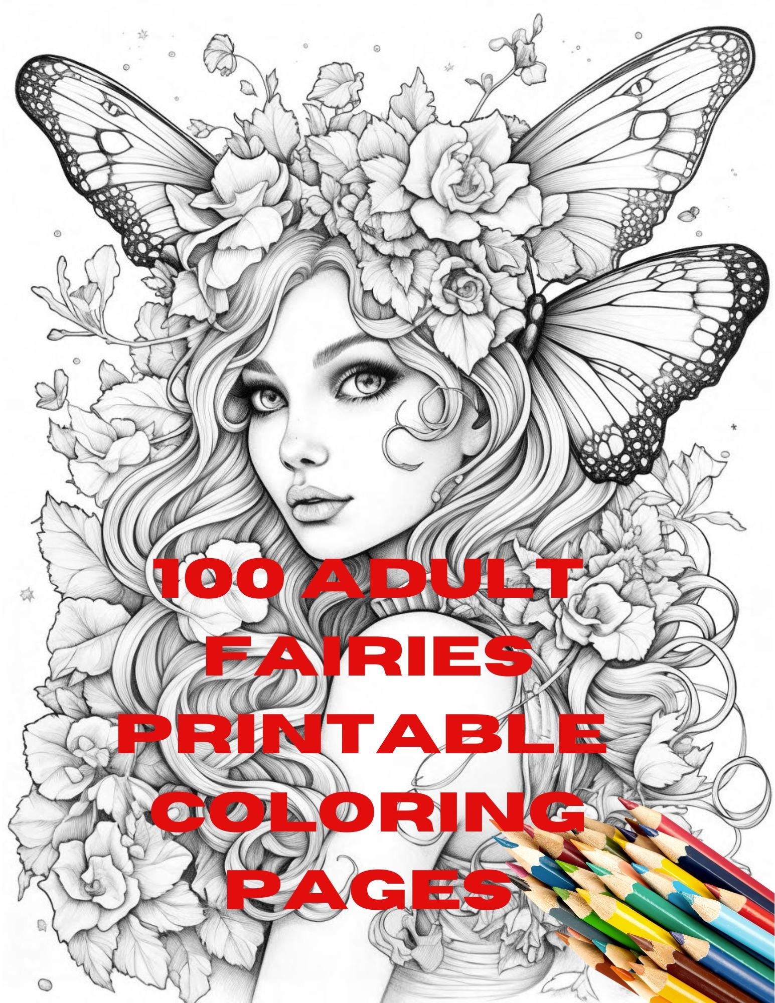 Adult Coloring Pages printable Fairies Coloring Book For Adults stress Relief Digital Download coloring Sheets Etsy Adult Coloring Pages printable Fairies Coloring Book For Adults stress Relief Digital Download coloring Sheets Etsy