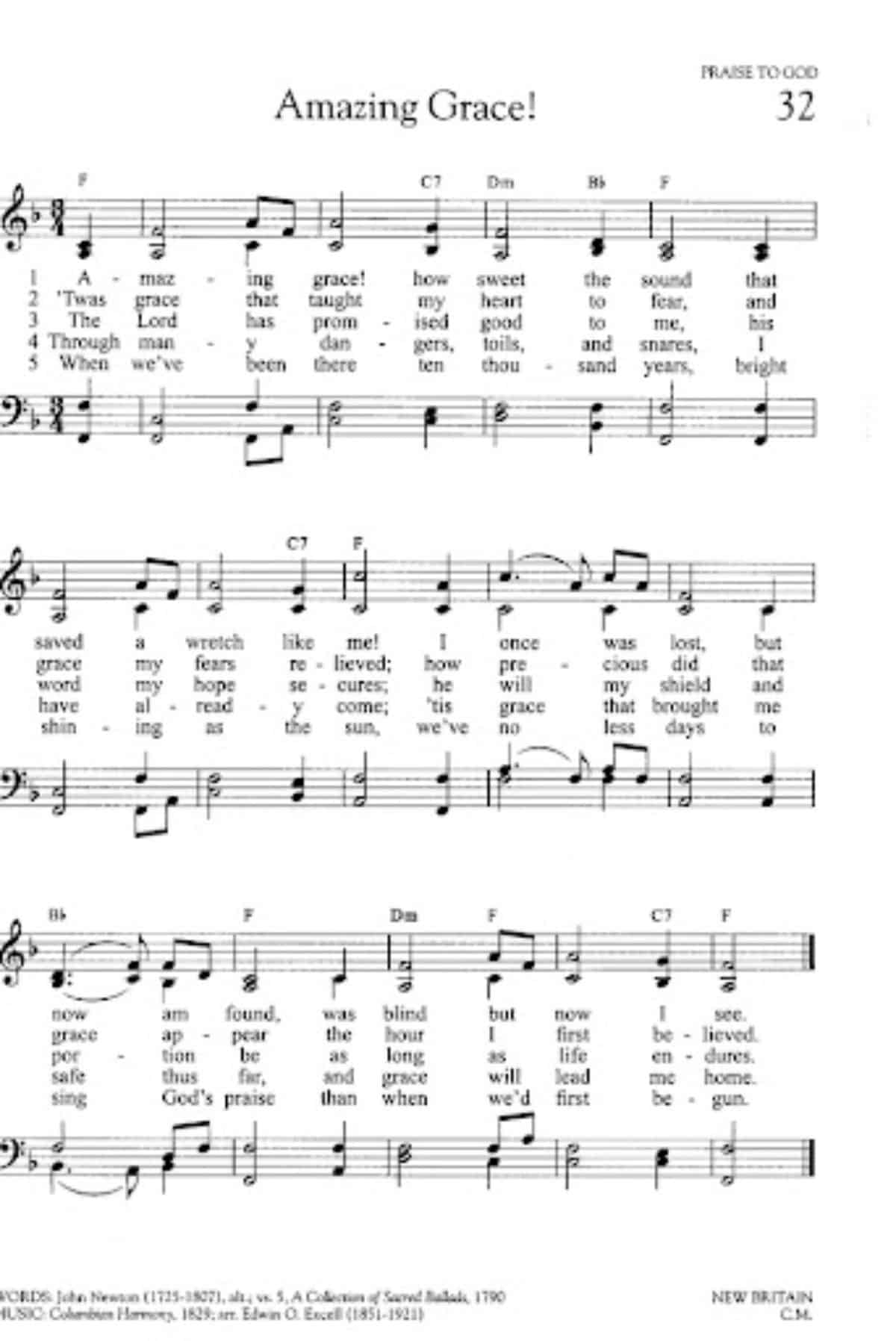 free printable hymns with lyrics