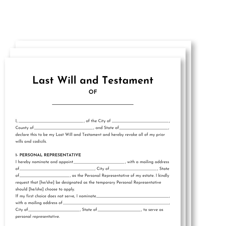 free printable will forms free printable will forms