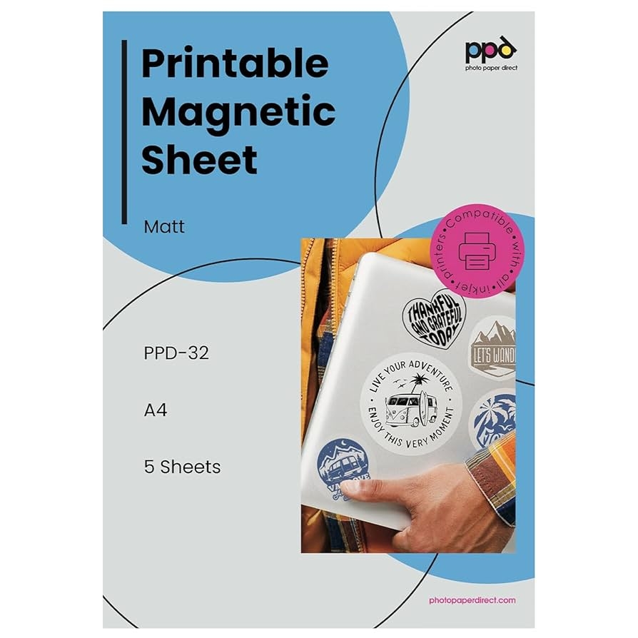 Amazon PPD Printable Magnetic Sheets For Inkjet Printer 5 Pack Matte Magnet Paper For Photo And Picture Magnets Thick Flexible Custom Size Non Adhesive Sticks To Metal And Refrigerator 8 5 X 11 Amazon PPD Printable Magnetic Sheets For Inkjet Printer 5 Pack Matte Magnet Paper For Photo And Picture Magnets Thick Flexible Custom Size Non Adhesive Sticks To Metal And Refrigerator 8 5 X 11
