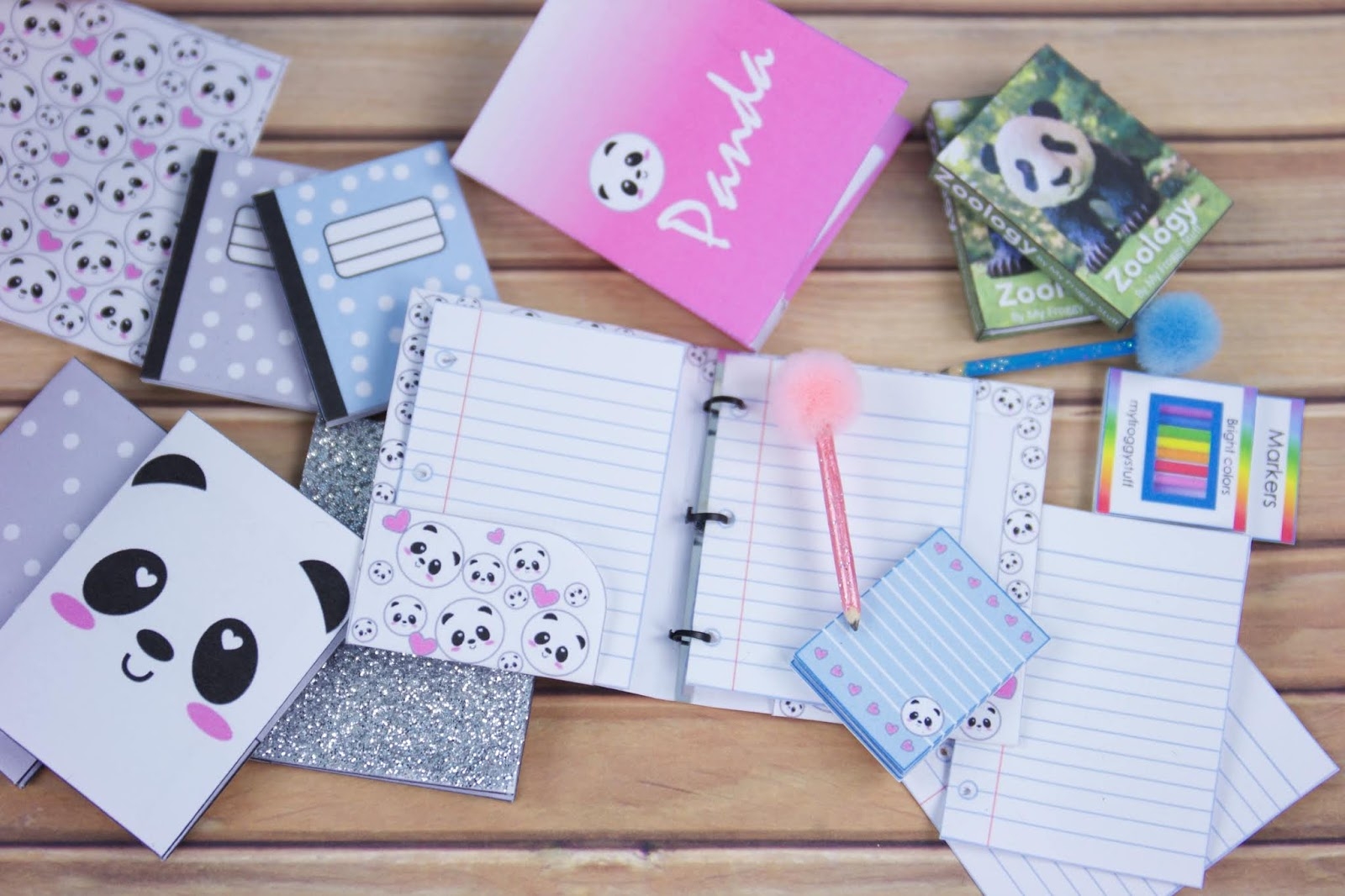Back To School DIY Panda School Supplies Free Printables Back To School DIY Panda School Supplies Free Printables