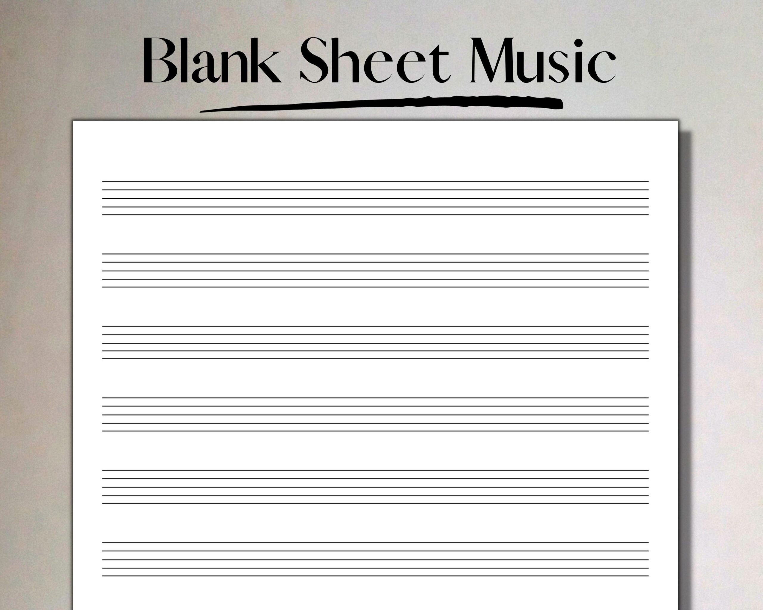 Blank Sheet Music 10 Stave Manuscript Paper printable PDF Etsy Blank Sheet Music 10 Stave Manuscript Paper printable PDF Etsy