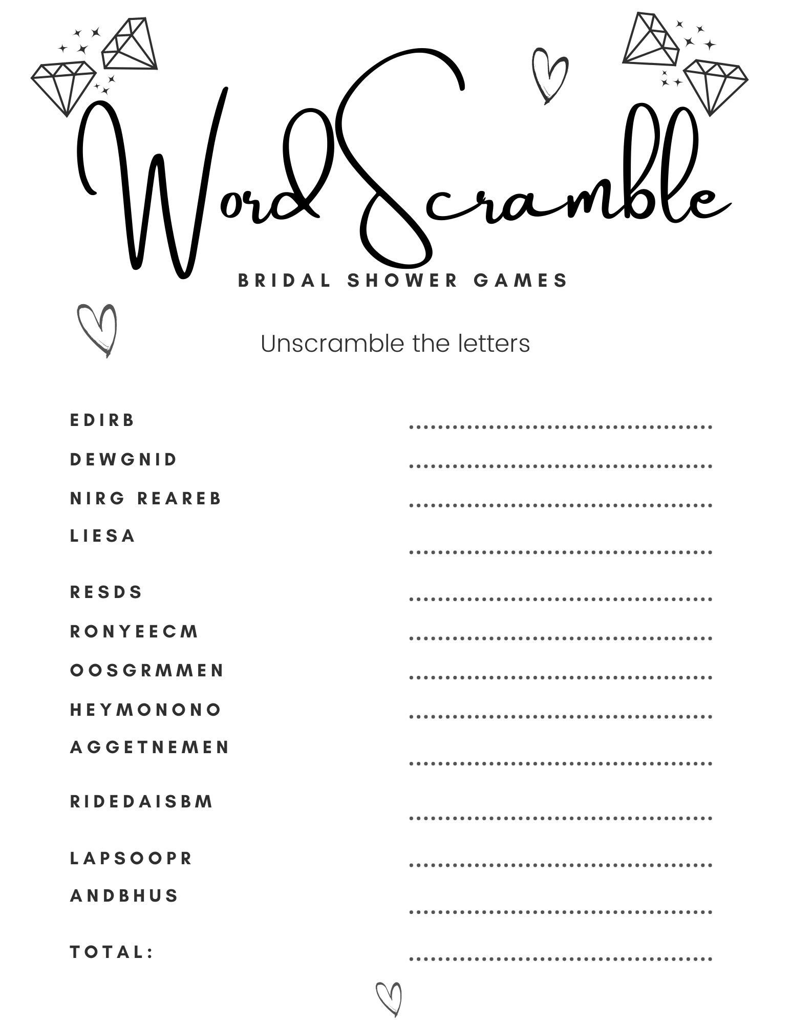 Bridal Shower Games Printable Wedding Word Scramble Printable Printable Minimalist Bridal Shower Puzzle Instant Download Etsy Bridal Shower Games Printable Wedding Word Scramble Printable Printable Minimalist Bridal Shower Puzzle Instant Download Etsy