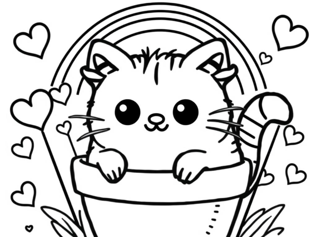 Cat Coloring Page For Kids And Adults Free Printable Coloring Page Cat Coloring Page For Kids And Adults Free Printable Coloring Page