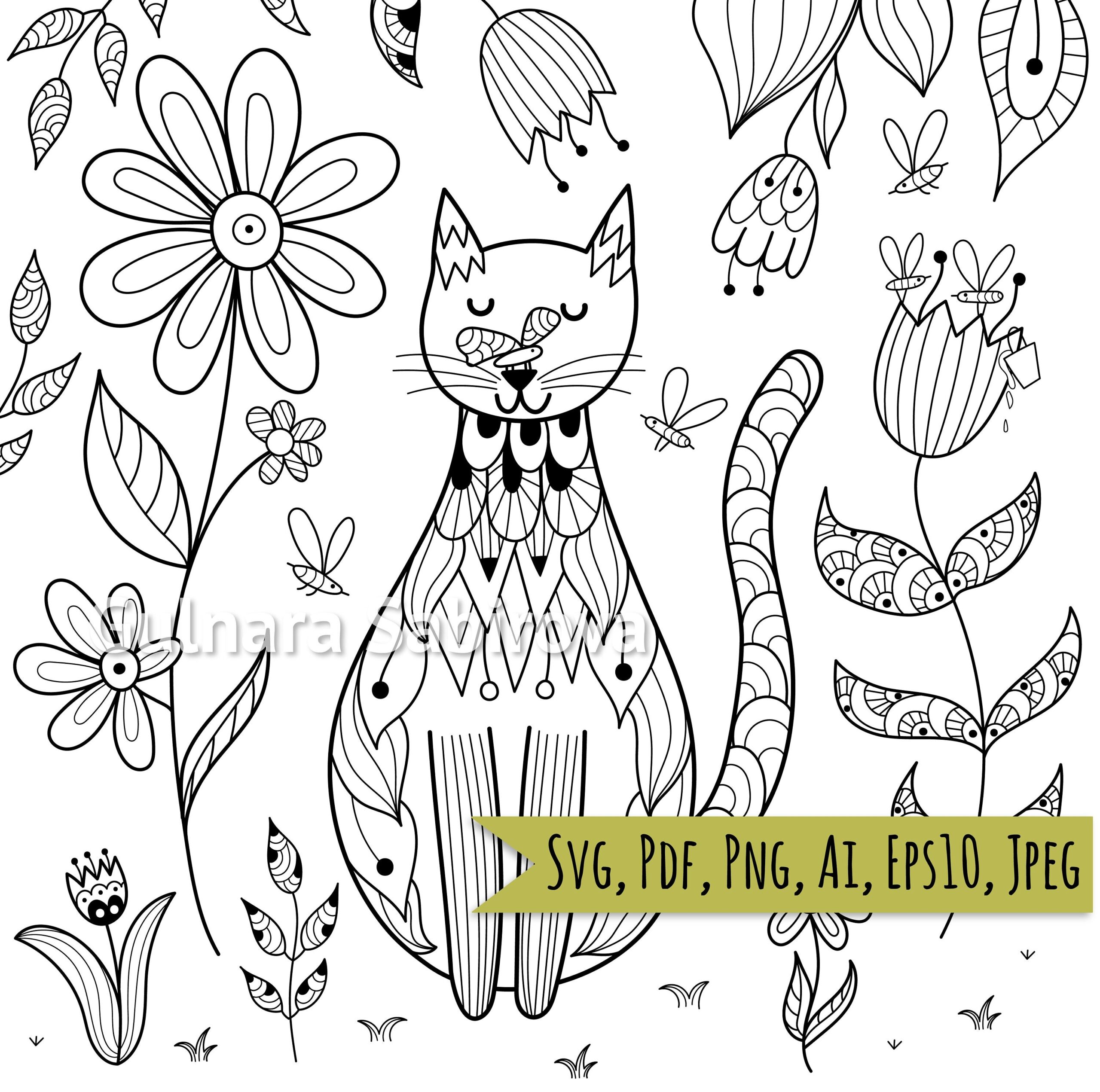free cat coloring pages printable free cat coloring pages printable