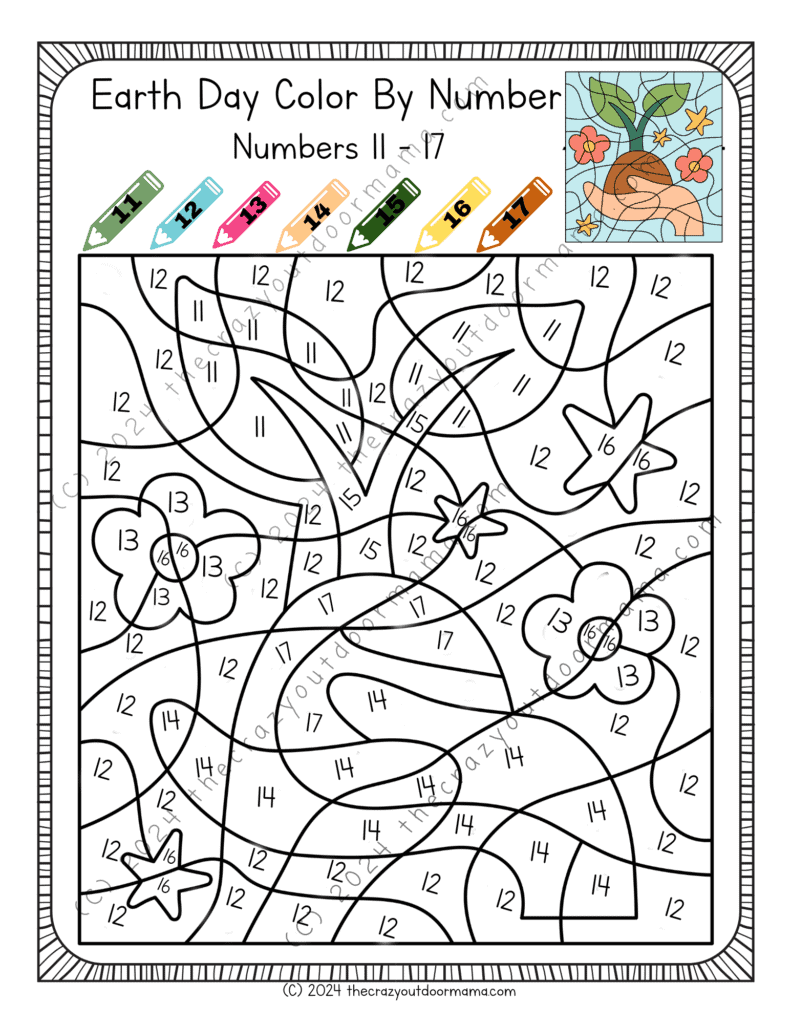 Color By Number Earth Day Printables Sight Words Digraphs Multiplication And Adding  Color By Number Earth Day Printables Sight Words Digraphs Multiplication And Adding
