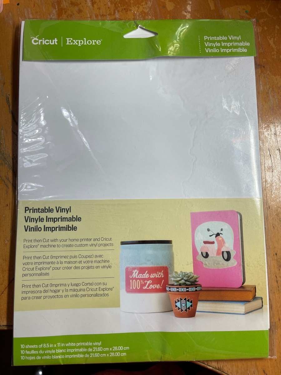 Cricut Printable Vinyl Sheets New In Package NIP 10 Sheets 8 1 2 X 11 EBay Cricut Printable Vinyl Sheets New In Package NIP 10 Sheets 8 1 2 X 11 EBay