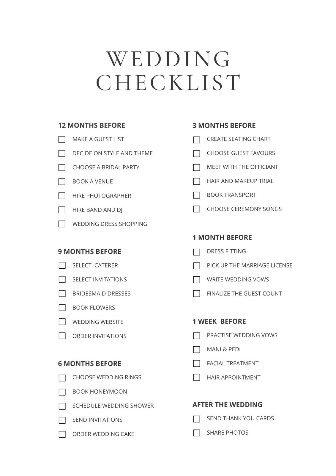Customize 186 Wedding Checklists Templates Online Canva Customize 186 Wedding Checklists Templates Online Canva