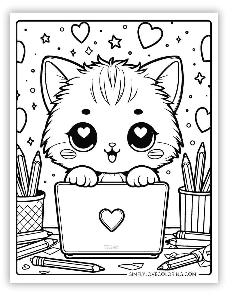 kitten coloring pages printable kitten coloring pages printable