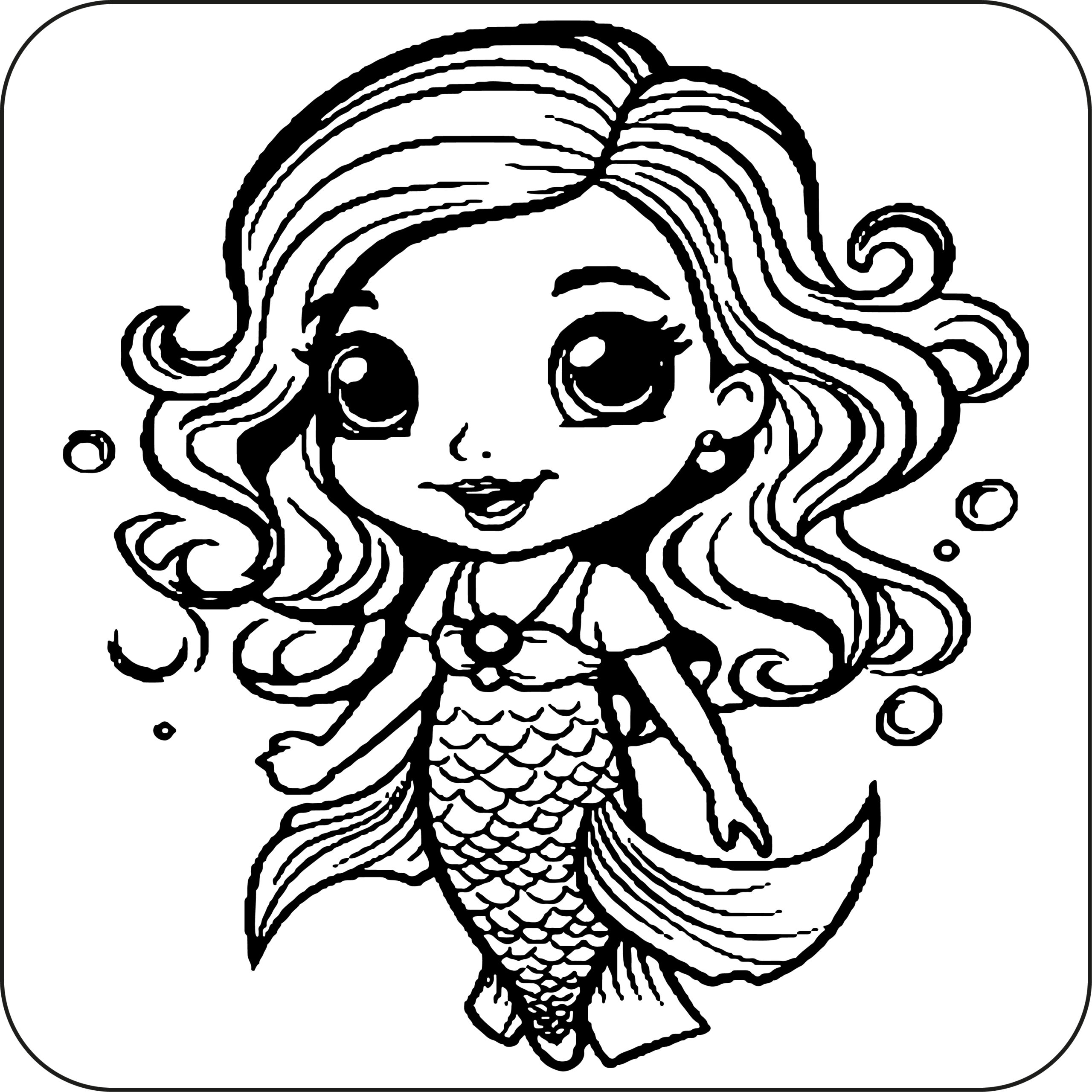 Cute Mermaid Coloring Pages For Kids Made By Teachers Cute Mermaid Coloring Pages For Kids Made By Teachers