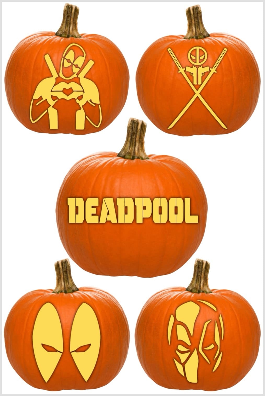 Deadpool Pumpkin Stencils Free Marvel Halloween Printables Deadpool Pumpkin Stencils Free Marvel Halloween Printables