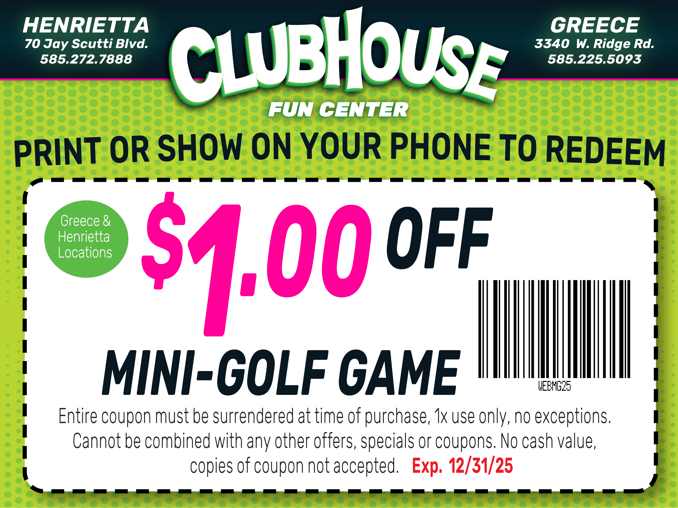 Deals Clubhouse Fun Center In Greece NY Deals Clubhouse Fun Center In Greece NY