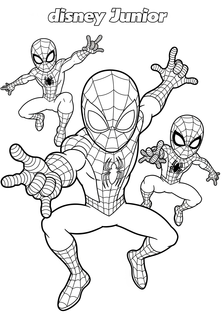 Disney Junior Spidey And His Amazing Friends Coloring Page Disney Junior Spidey And His Amazing Friends Coloring Page