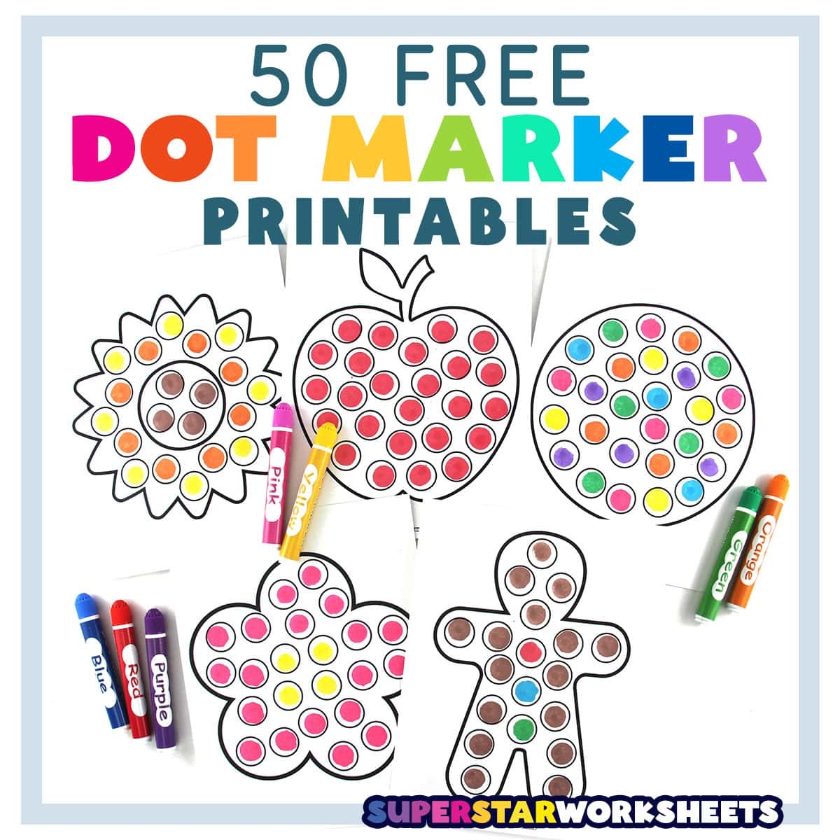 dot marker printables dot marker printables