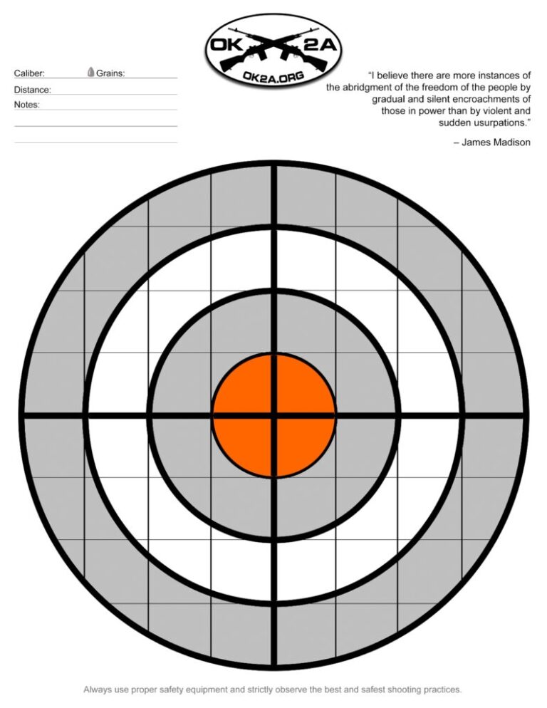 Download Printable Targets Here Oklahoma 2nd Amendment Association