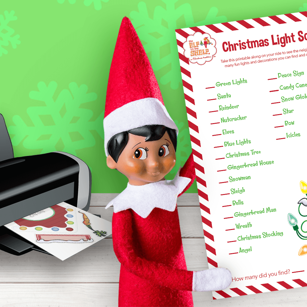 free elf on the shelf printables