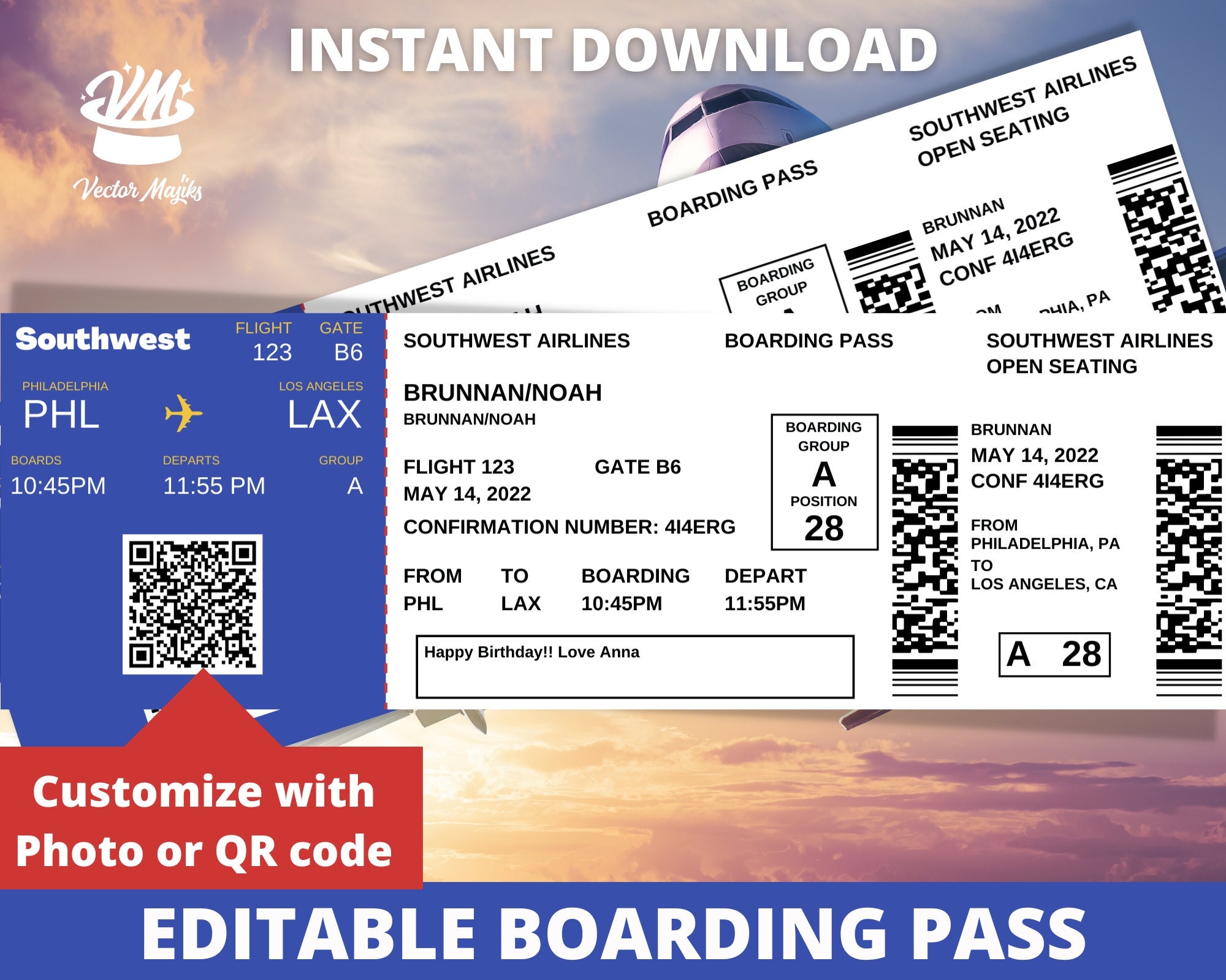 Editable Boarding Pass Ticket Template Surprise Airline Gift Fake Airplane Ticket Printable Airline Ticket Etsy Editable Boarding Pass Ticket Template Surprise Airline Gift Fake Airplane Ticket Printable Airline Ticket Etsy