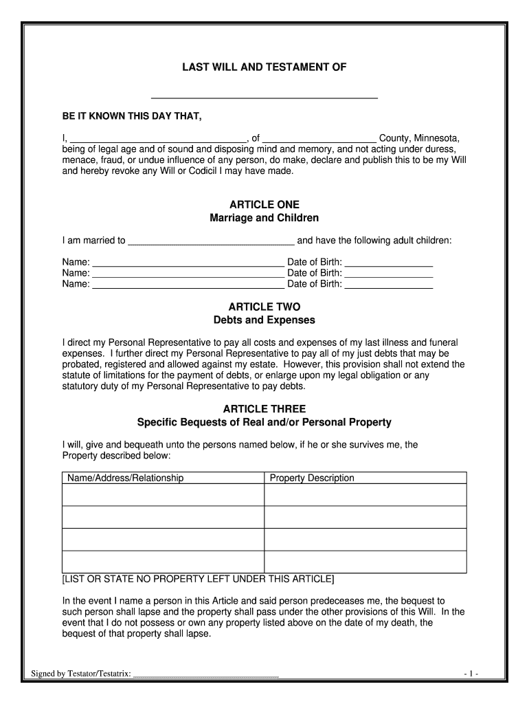 Example Of Will And Testament Form Fill Online Printable Fillable Blank PdfFiller Example Of Will And Testament Form Fill Online Printable Fillable Blank PdfFiller