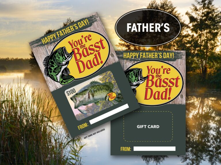 Father s Day Gift Card Holder Printable Instant Download Father s Day Dad s Birthday Fishing Bass Pro Etsy