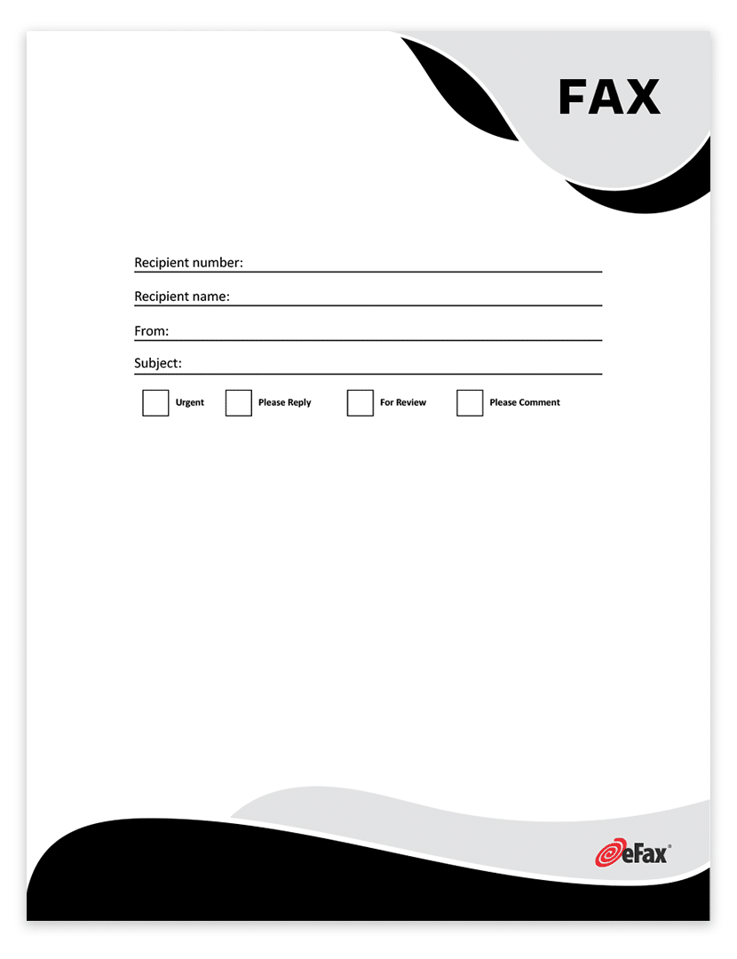 Fax Cover Sheet Free And Ready To Use Templates EFax Fax Cover Sheet Free And Ready To Use Templates EFax