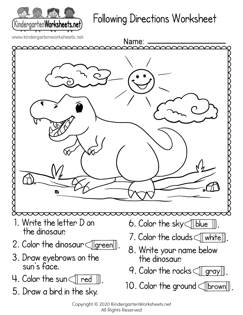 Following Directions Worksheet Free Printable Digital PDF Following Directions Worksheet Free Printable Digital PDF