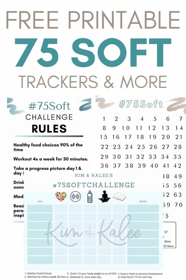 Free 75 Soft Printable Calendar Worksheet Template 75 Soft Challenge