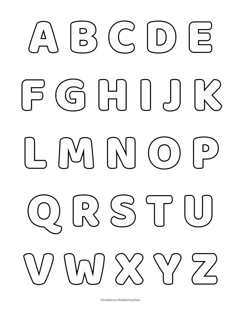 Free Alphabet Printables Letters Worksheets Stencils ABC Flash Cards What Mommy Does Free Alphabet Printables Letters Worksheets Stencils ABC Flash Cards What Mommy Does