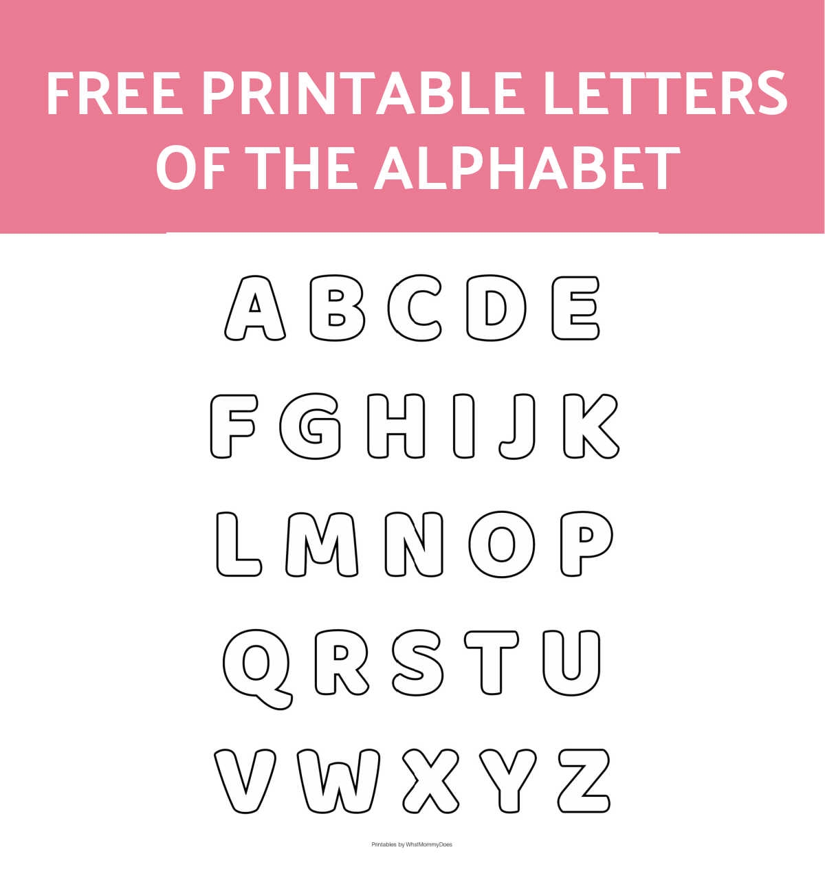 free printable letters free printable letters