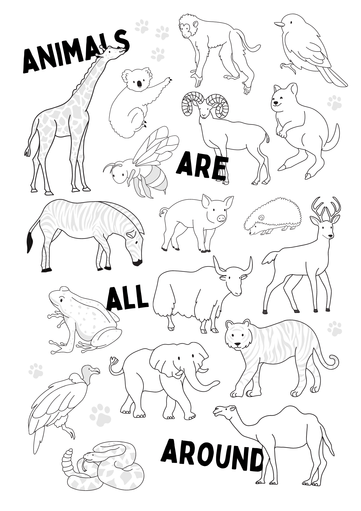 coloring pages printable animals coloring pages printable animals