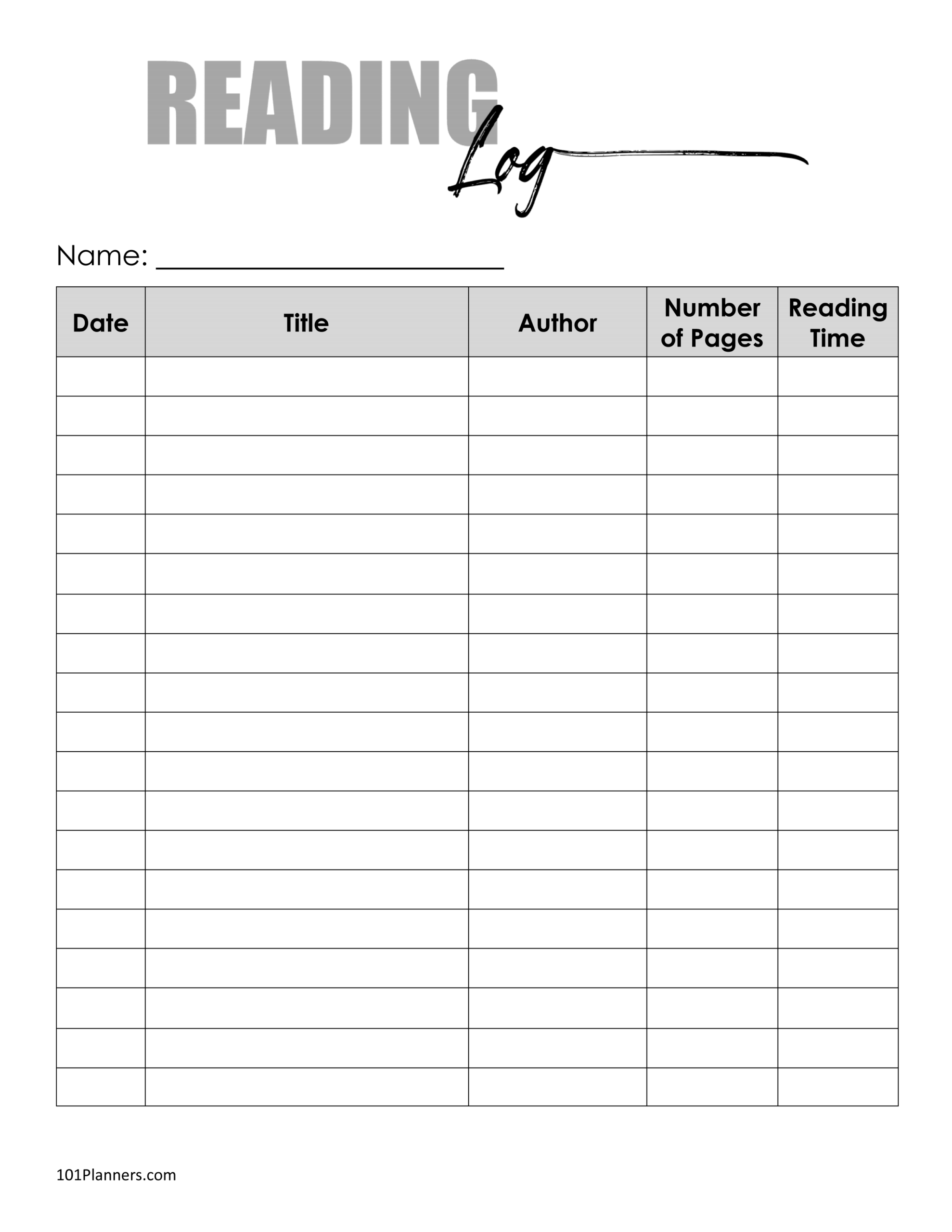 FREE Book Tracker Template FREE Book Tracker Template