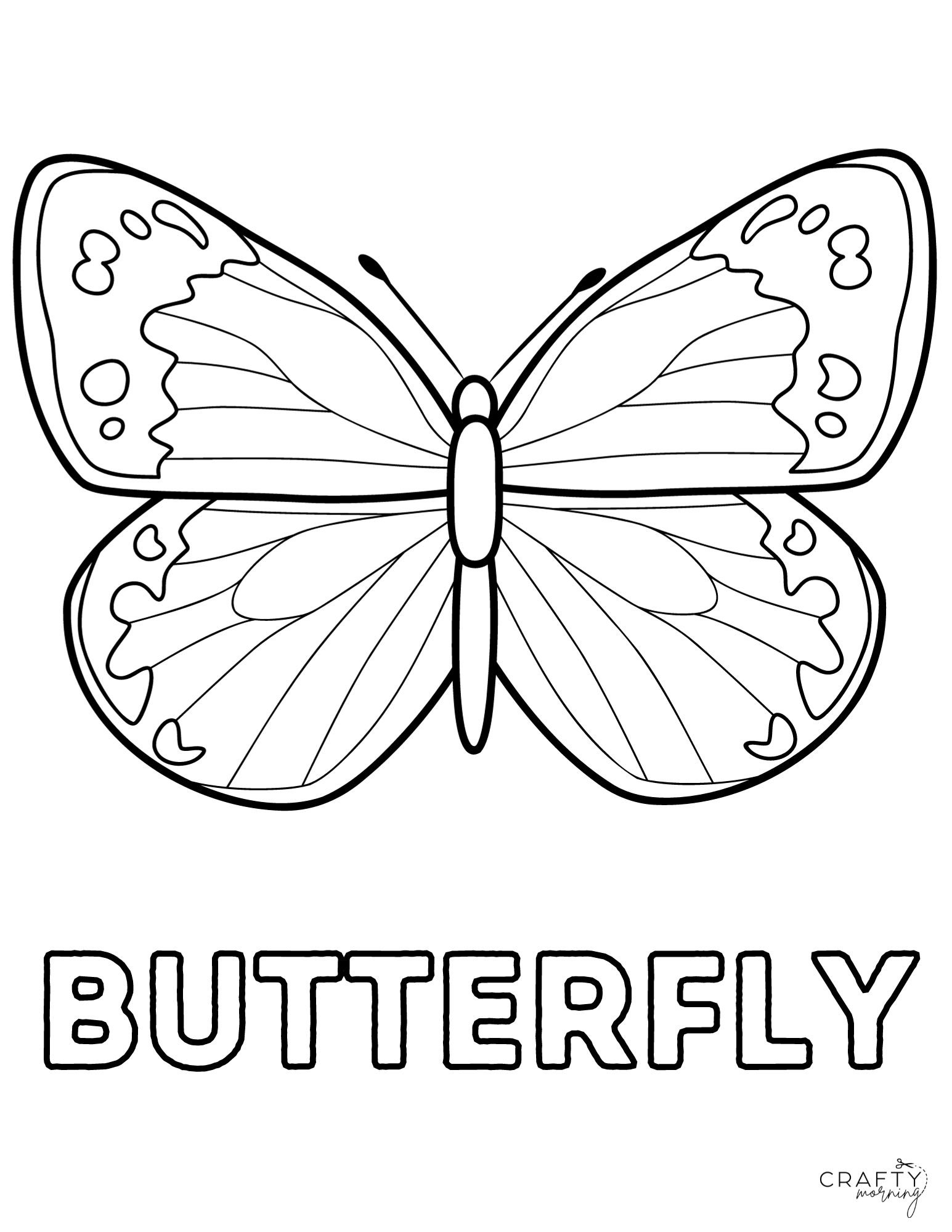 butterfly coloring printable butterfly coloring printable
