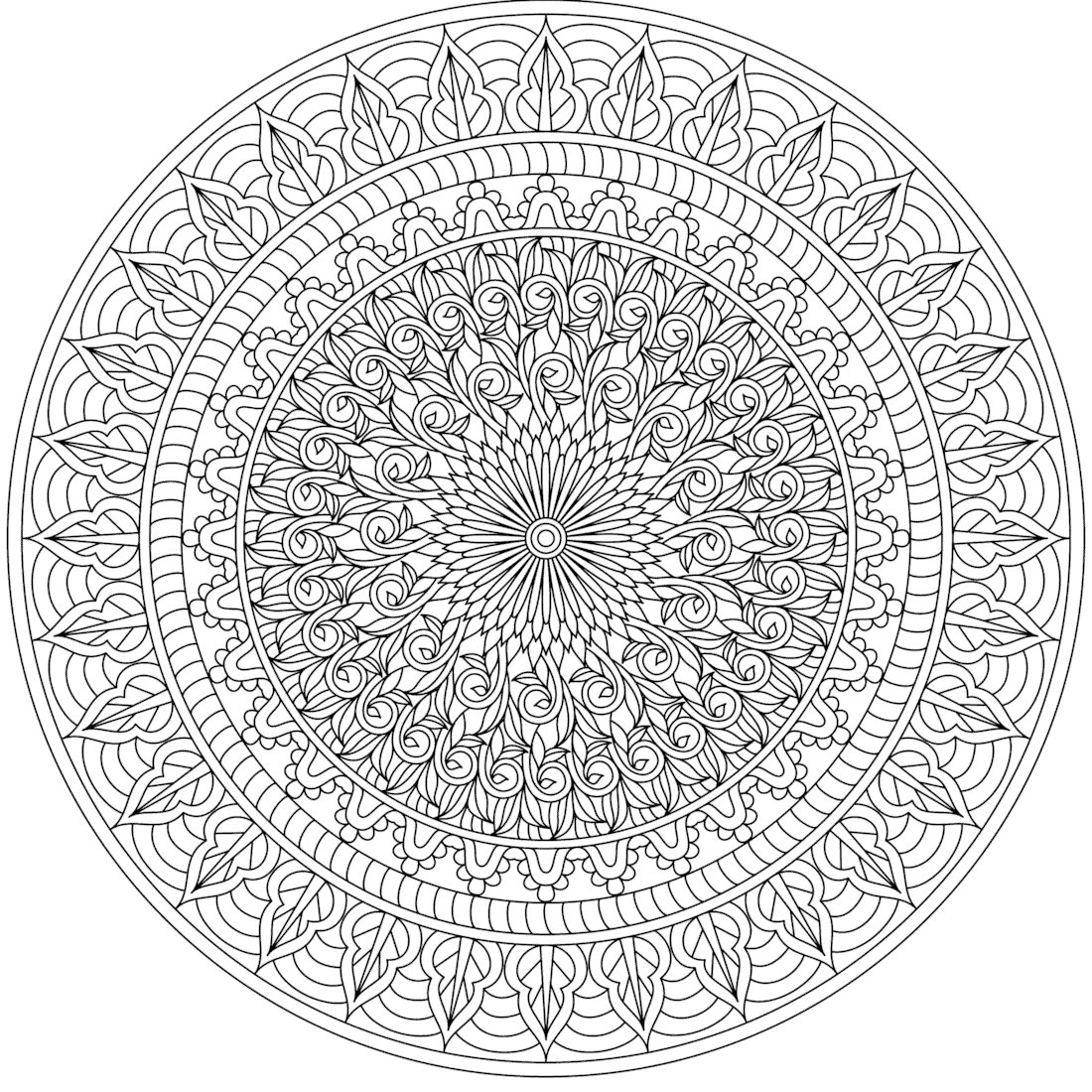 mandala coloring pages printable