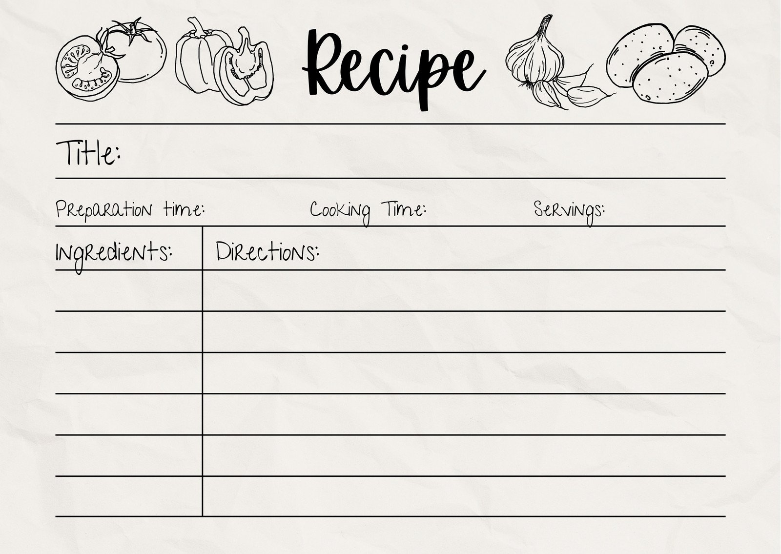 Free Custom Printable Recipe Card Templates Online Canva Free Custom Printable Recipe Card Templates Online Canva