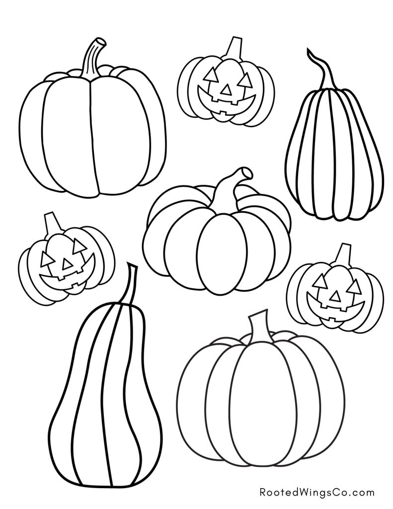 Free Fall Coloring Pages Rooted Wings Co