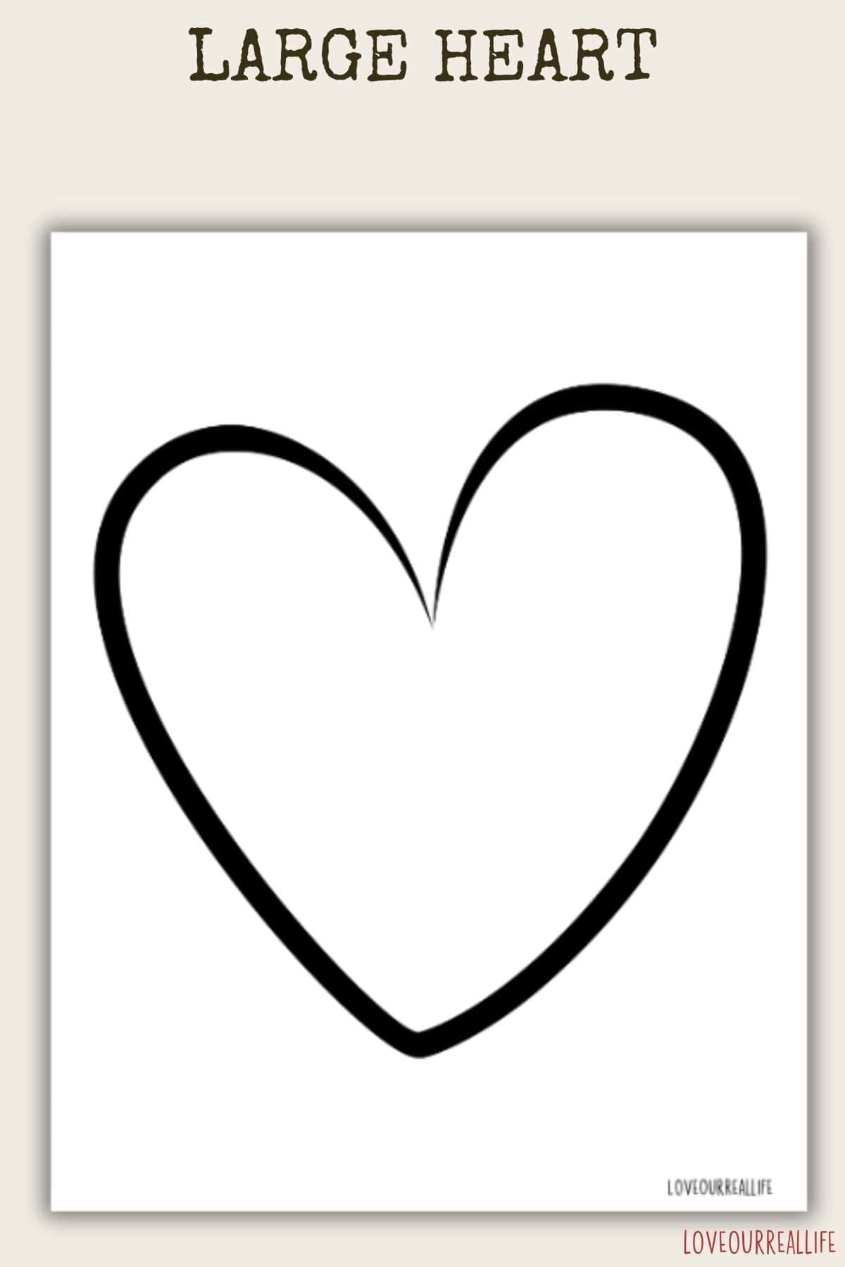 Free Heart Printable Templates For Coloring And Stencils Love Our Real Life